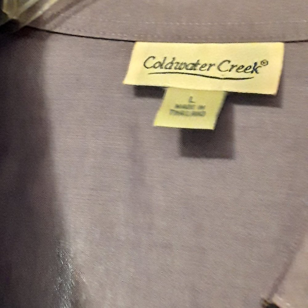 Cold Water Creek Lavendar Ladies Shirt